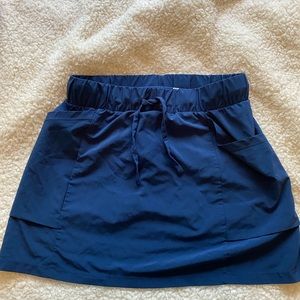 Blue athletic tennis skirt